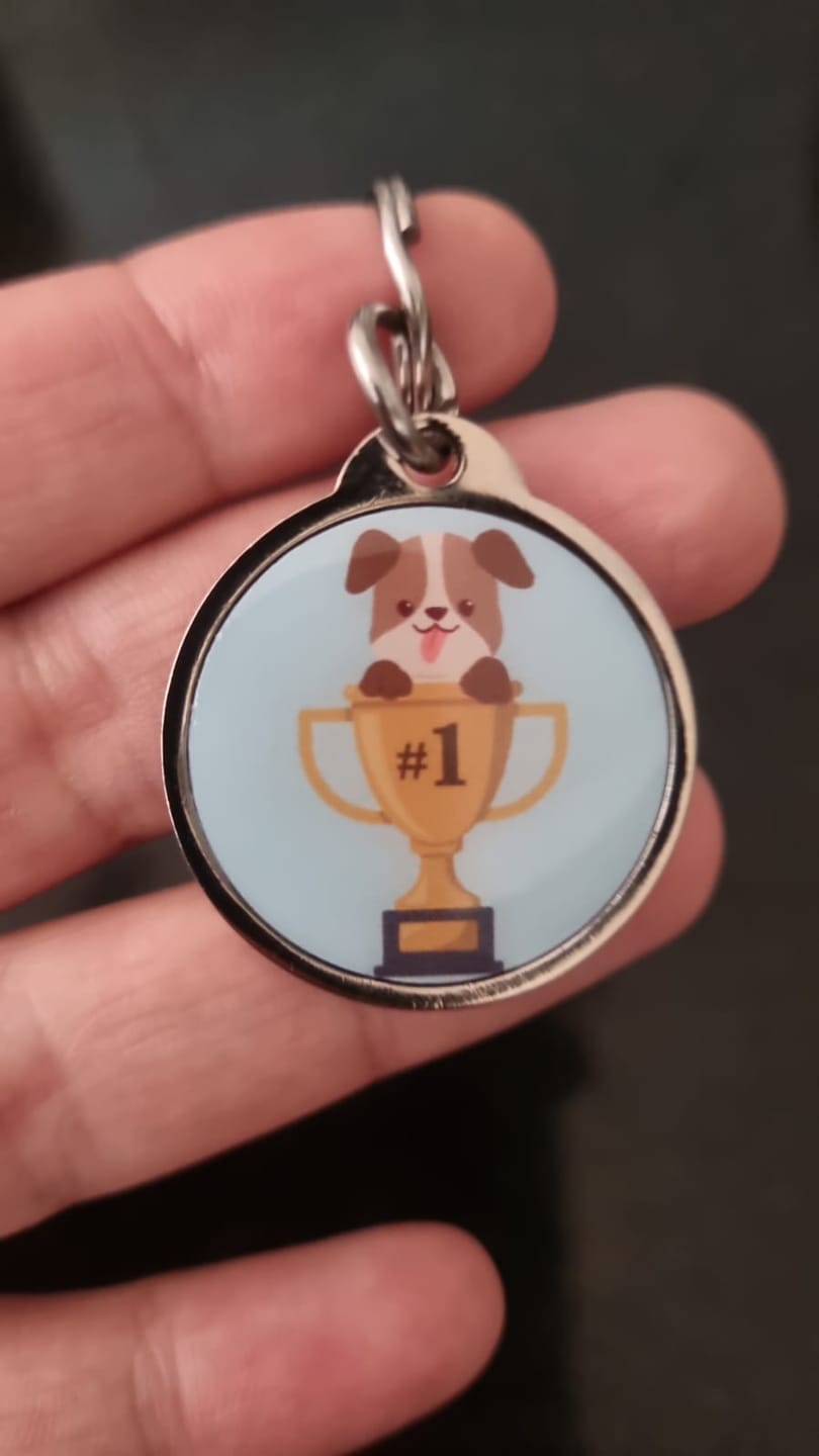 Customer photo review of Placa Perro #1