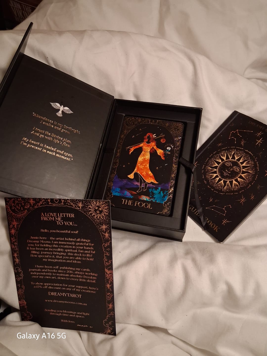 Customer photo review of Dreamy Moons Tarot