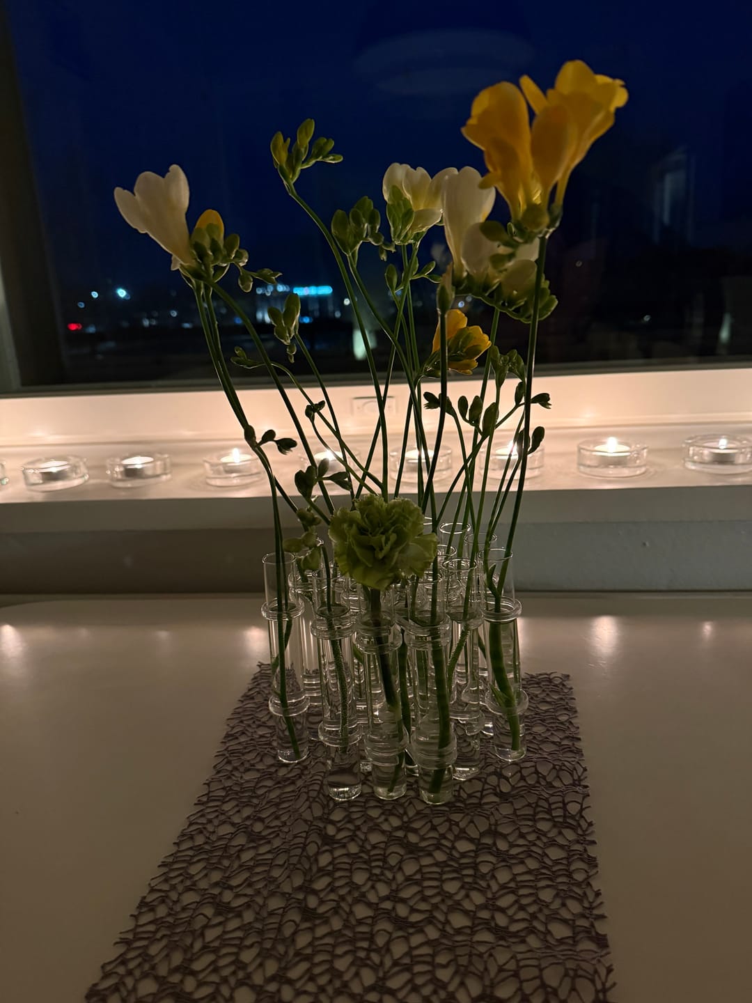 Customer photo review of Flower Flute – Glass Vases Collection