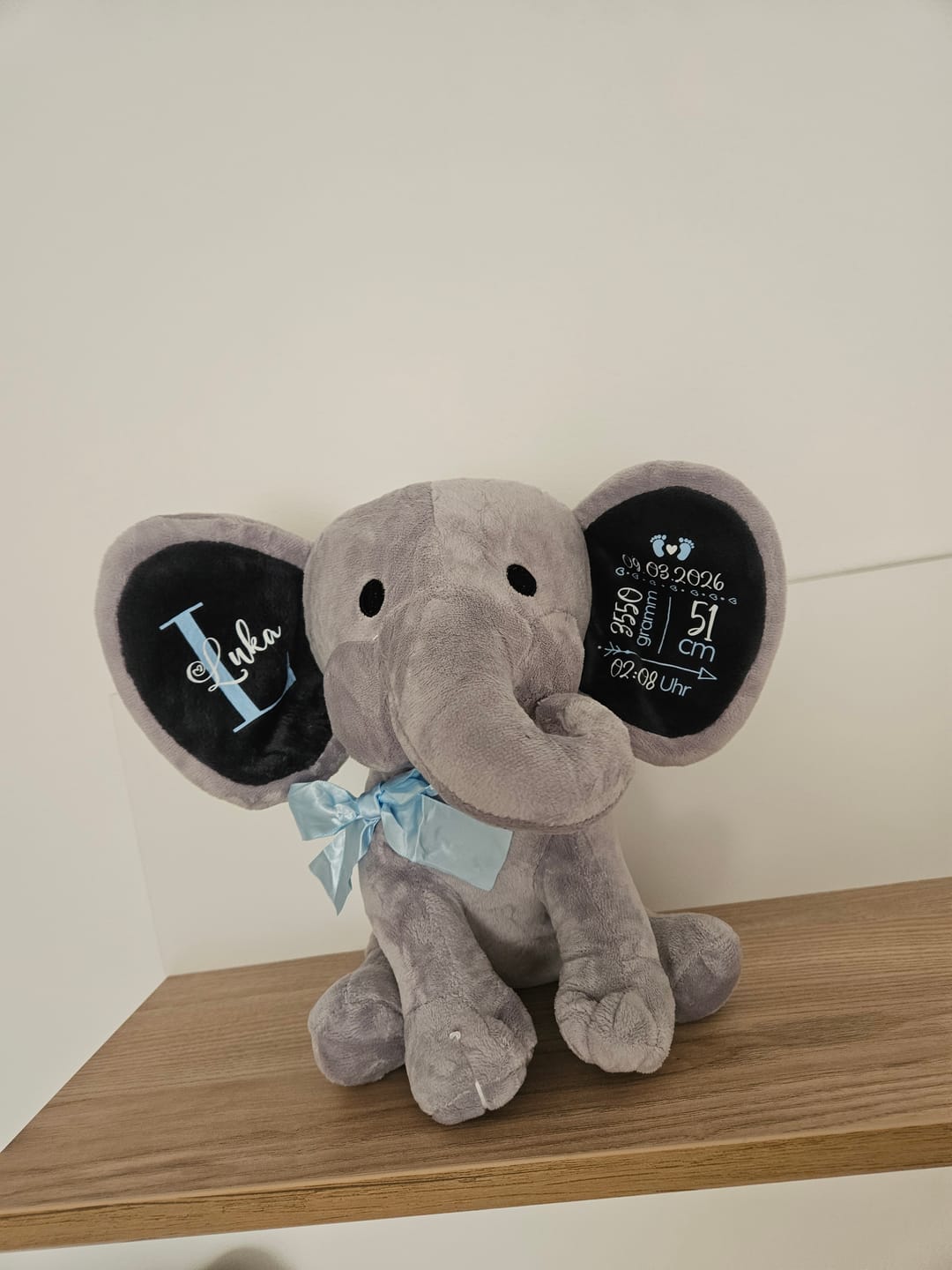 Customer photo review of Kuschel Elefant - Baby-Stofftier