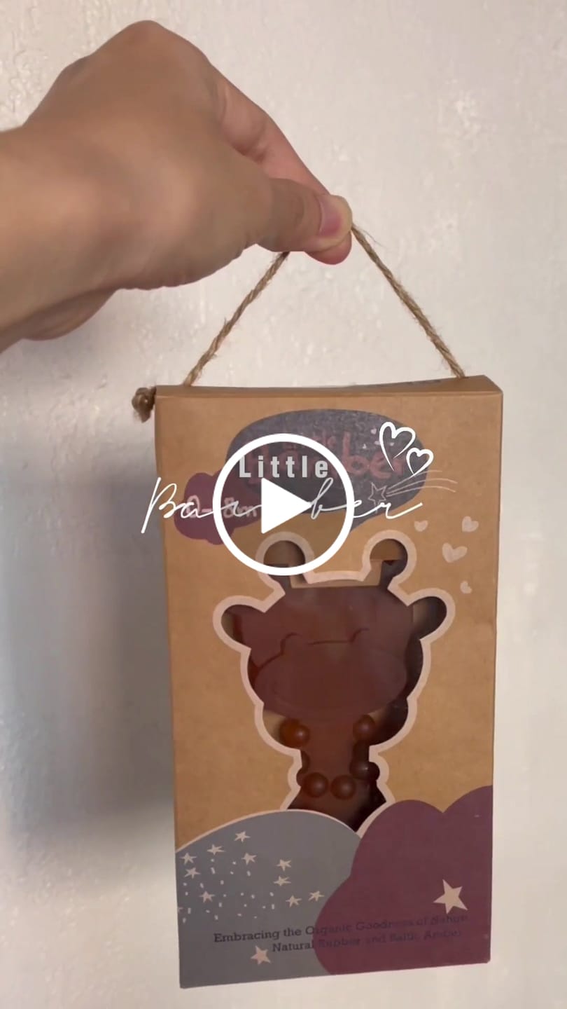 Customer video review of The Little Bamber - Natural Rubber & Baltic Amber Teething Toy