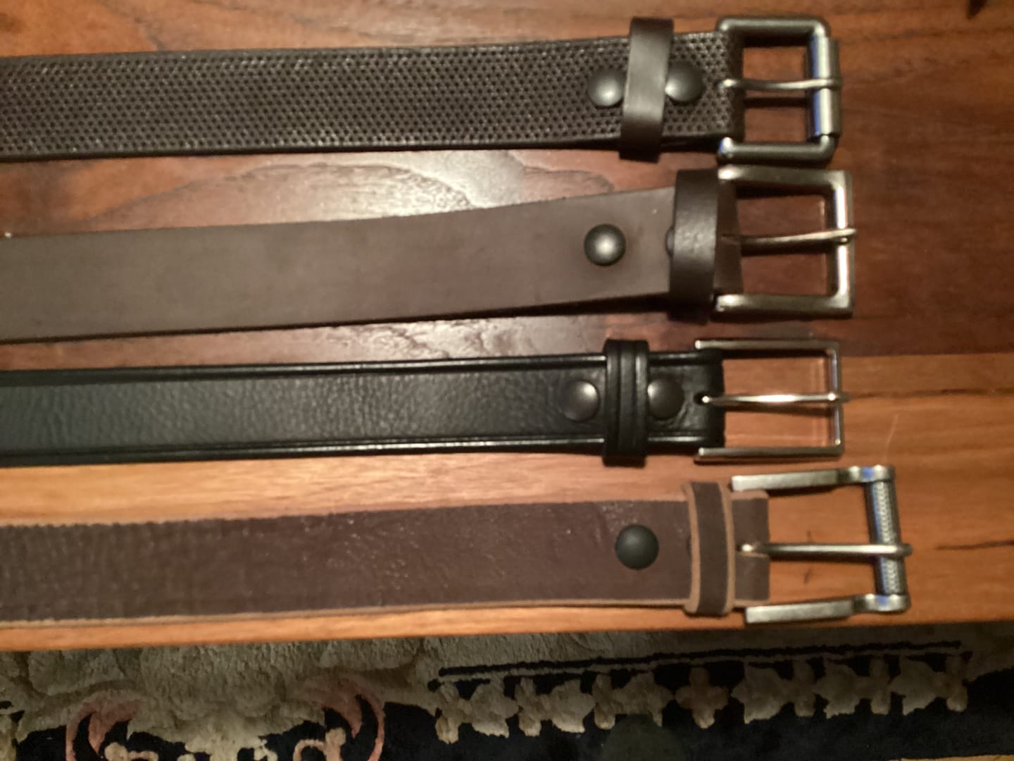 Customer photo review of Mystery Box  - Two Less Than Perfect Full-Grain Leather Belts