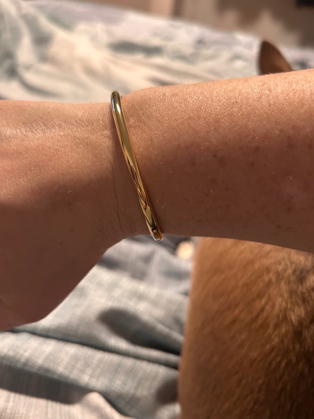 Customer photo review of Classic Oval Bangle