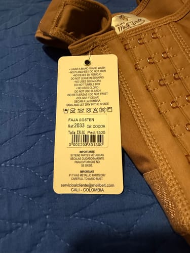 Customer photo review of FAJA MELIBELT RELOJ DE ARENA SHORT CON CINTURON Y SUJETADOR CUERPO  DE GUITARRA