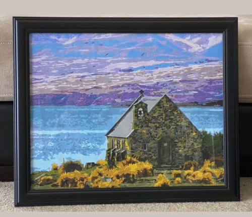 Customer photo review of Custom Paint By Numbers - Turn Trip Memory into Art