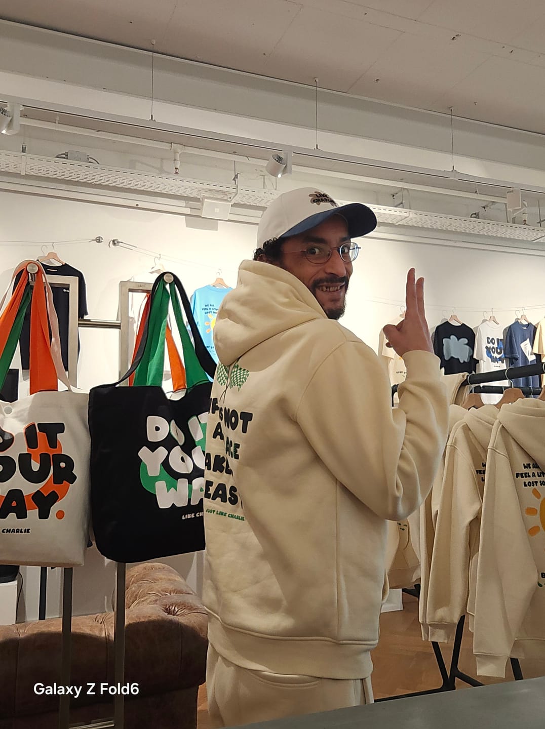 Customer photo review of Not A Race Hoodie