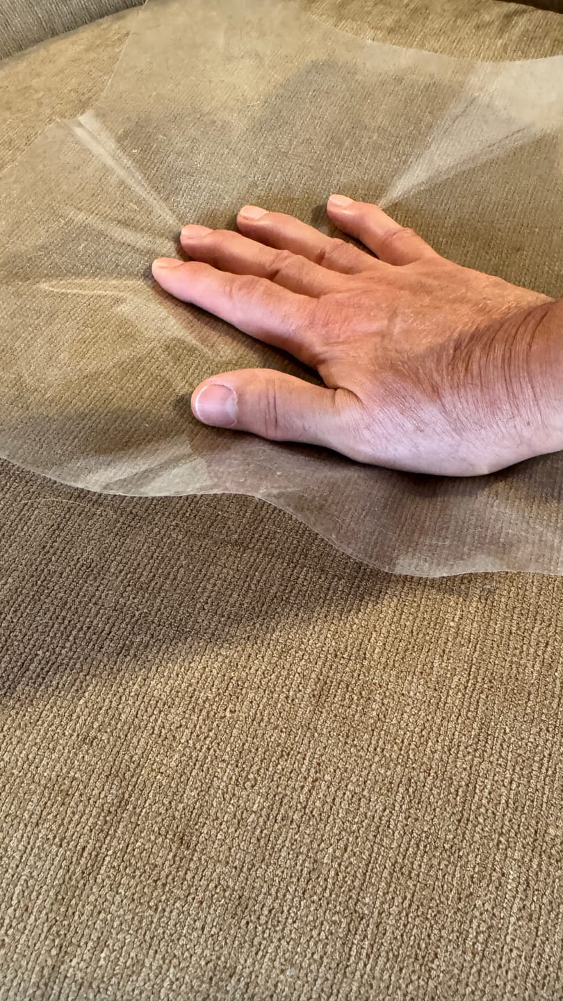 Customer photo review of Furniture Scratch Protector 18x12"(45x30cm)