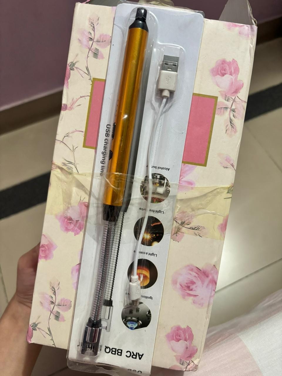 Customer photo review of Flexible Rechargeable Electric Lighter - Lot Imported