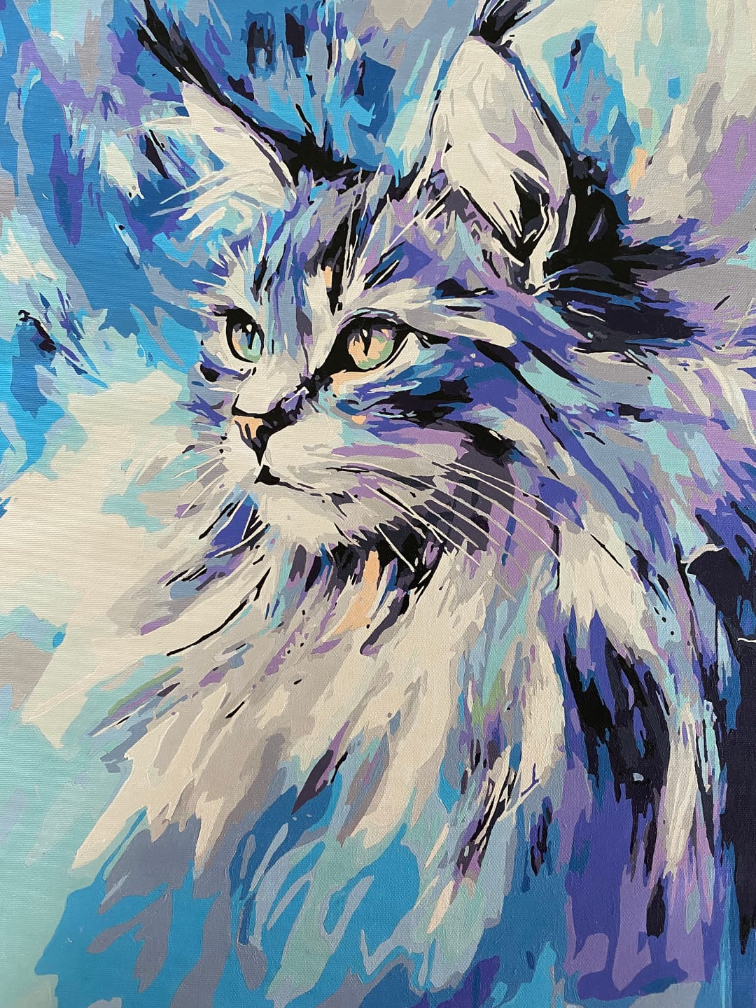 Customer photo review of Abstract Maine Coon