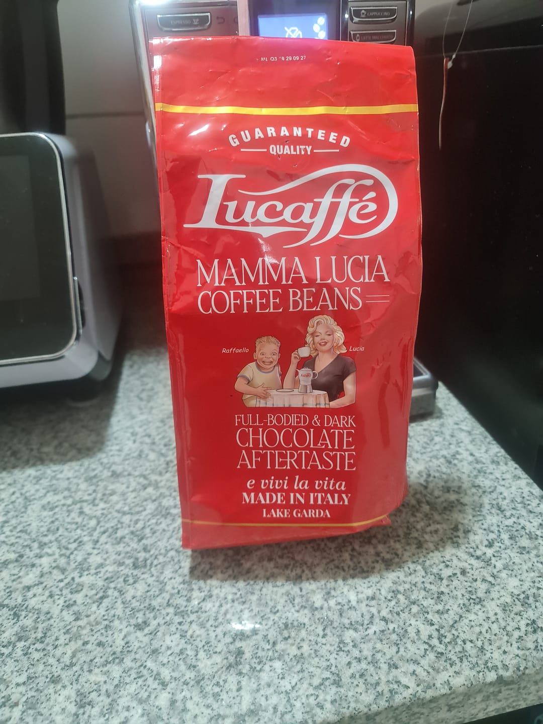Customer photo review of Lucaffe Mamma Lucia 1 kg Grano Entero