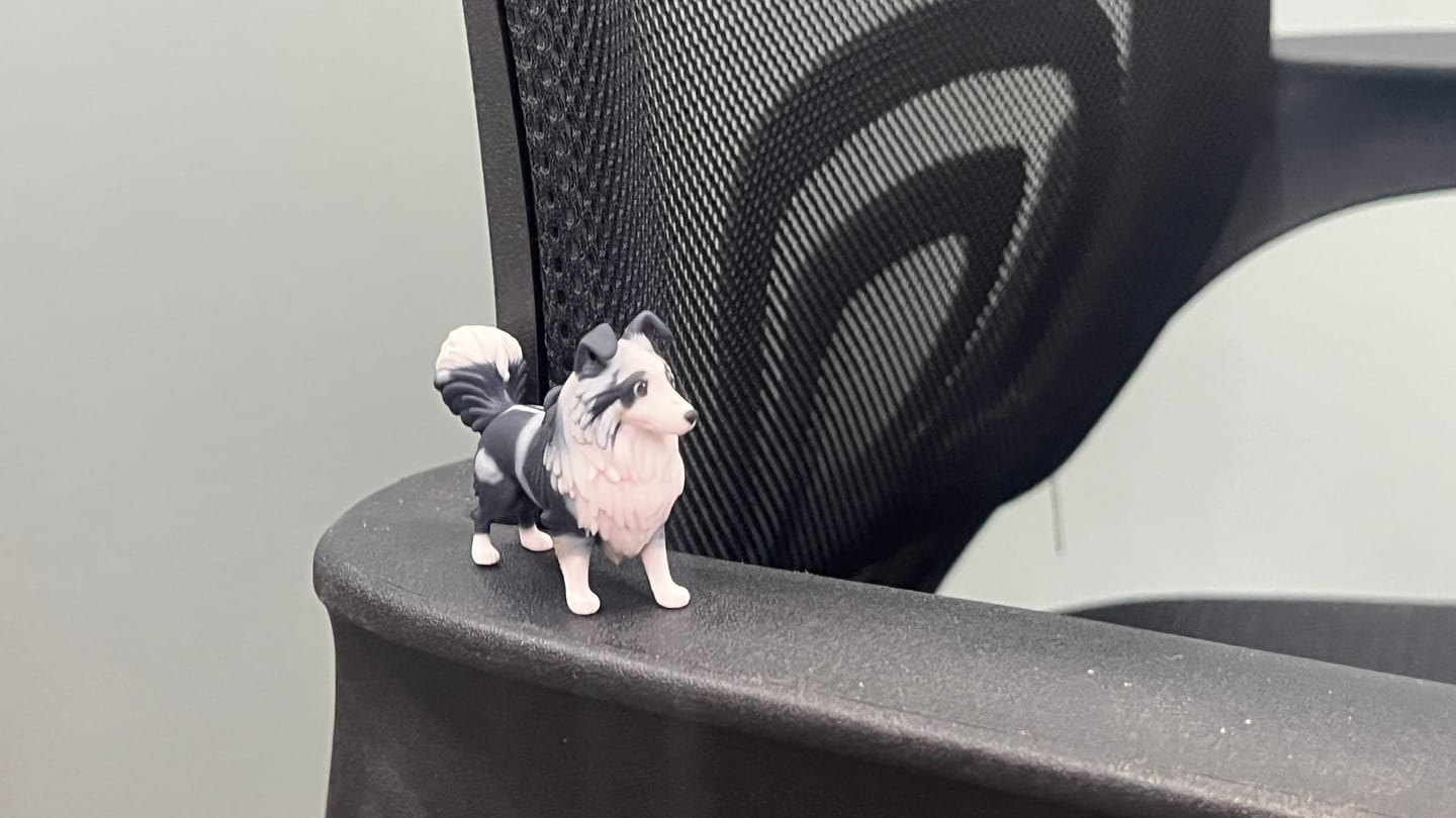 Customer photo review of Custom 3D Pet Figure Keychain & Bag Charm - Take Them Everywhere