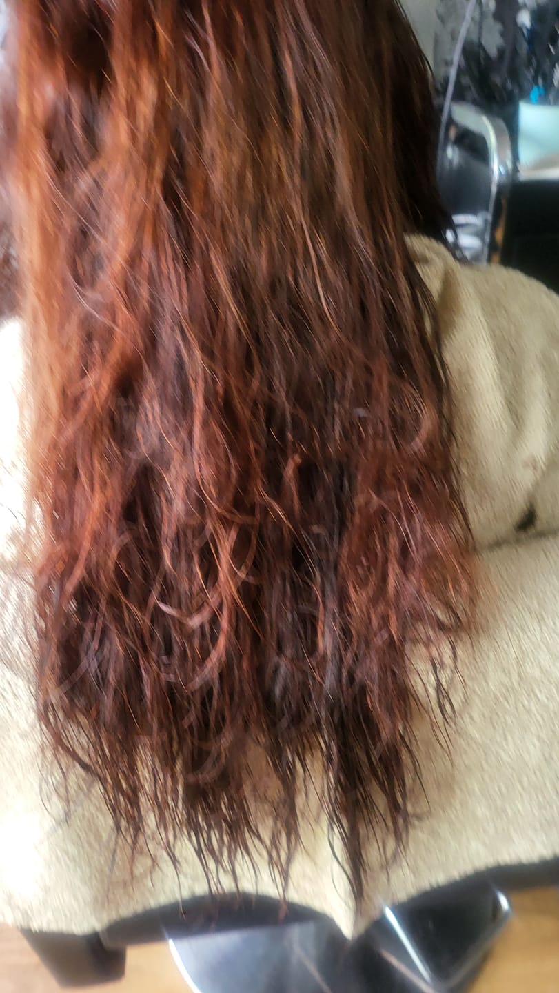 Customer photo review of InFusion Hydrating Shampoo – Coconut, Almond & Shea for Silky Hair