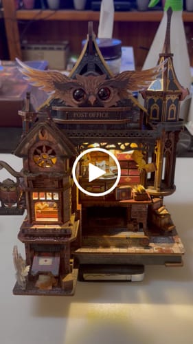 Customer video review of Owl Post Office DIY Miniature House Kit