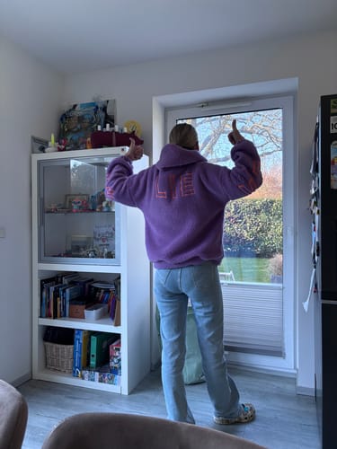 Customer photo review of Kuscheliger Teddyhoodie BELIEVER - versch Farben SUPER SALE