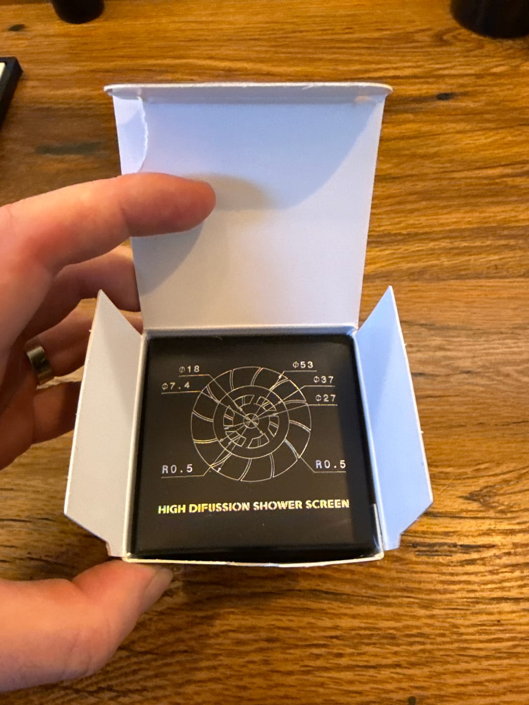 Customer photo review of High Extraction He[%] 54mm Breville Filter Basket - Dosing 18g-22g