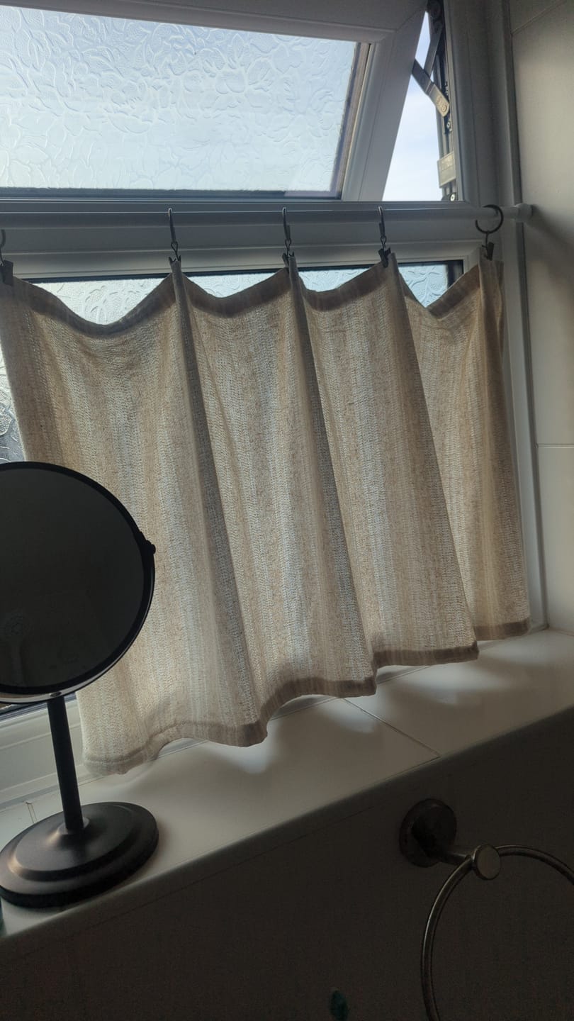 Customer photo review of Yarn Dyed Linen Viscose Fabric