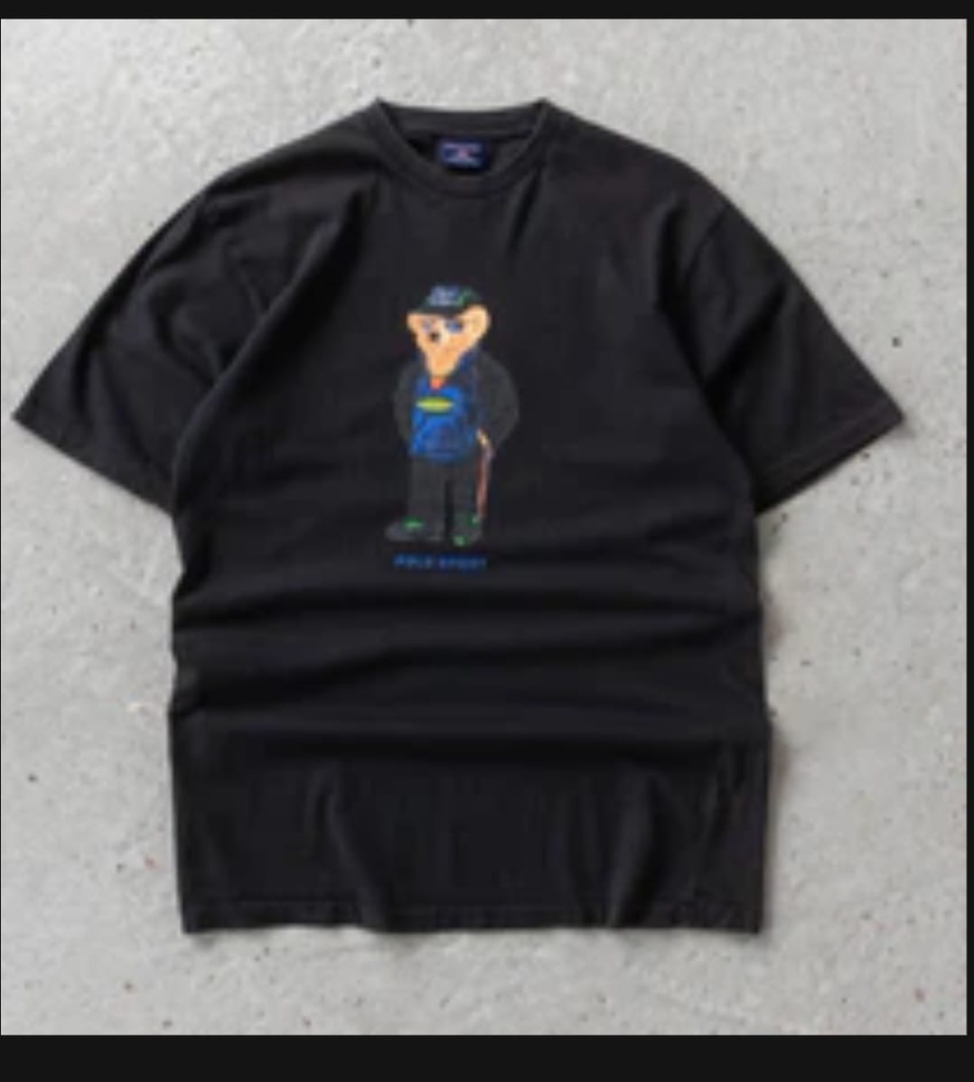 Customer photo review of Vintage 90s Polo Sport Bear Ralph Lauren Tee - XL