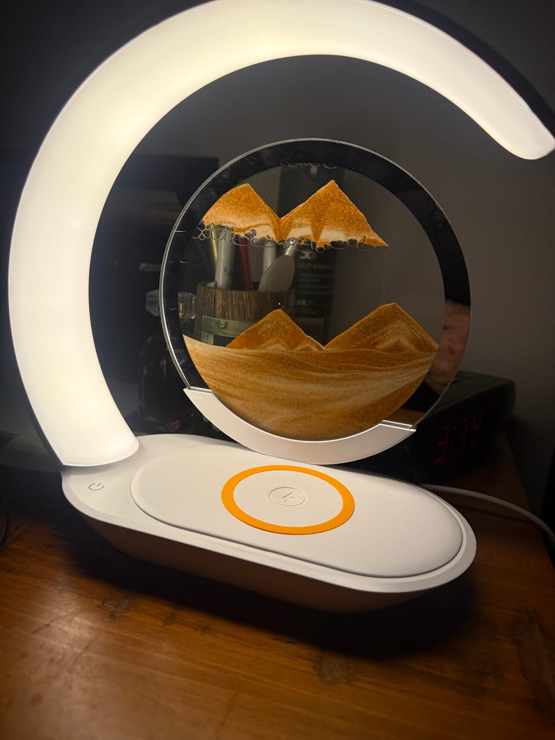 Customer photo review of Sandflow Bedside Lamp