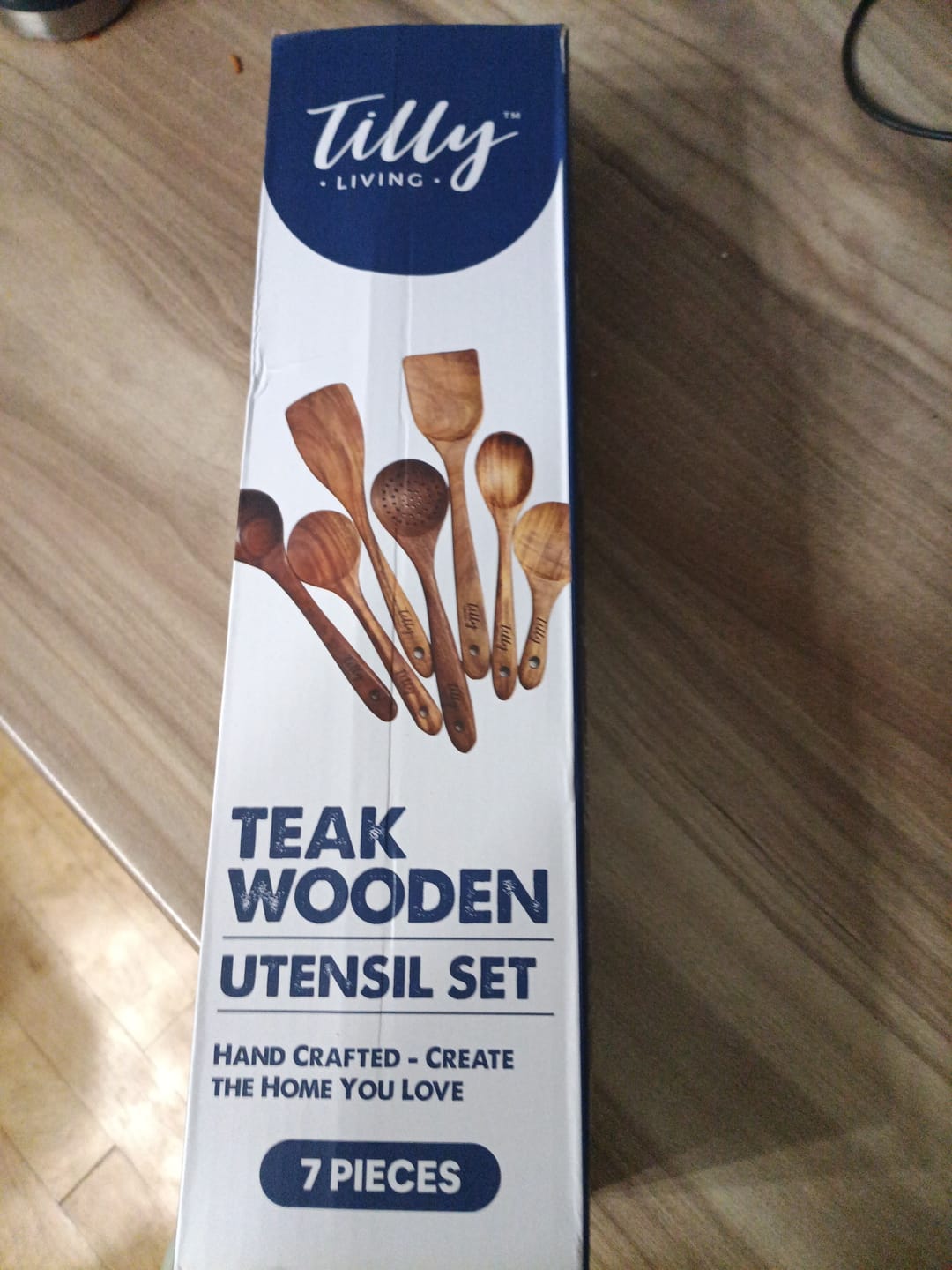 Customer photo review of Teak Wooden Utensil Set