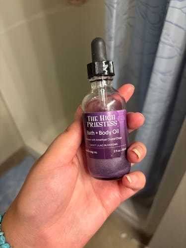 Customer photo review of The High Priestess Bath & Body Oil