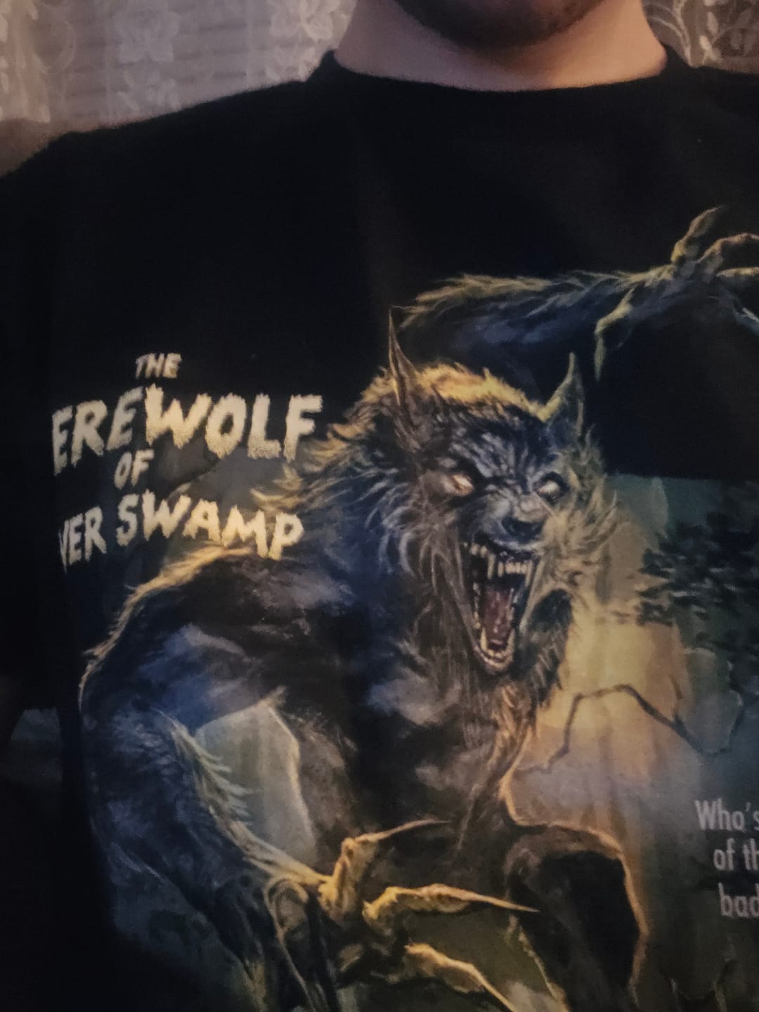 Customer photo review of GOOSEBUMPS: THE WEREWOLF OF FEVER SWAMP - T-SHIRT
