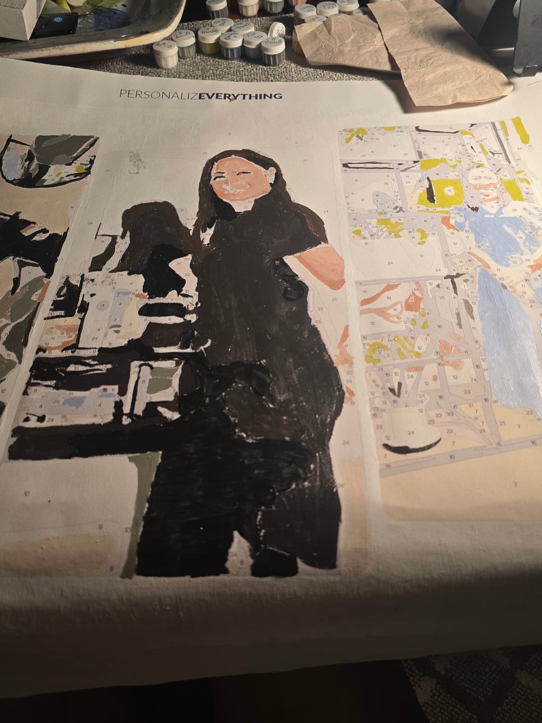 Customer photo review of Custom Paint by Number Kit