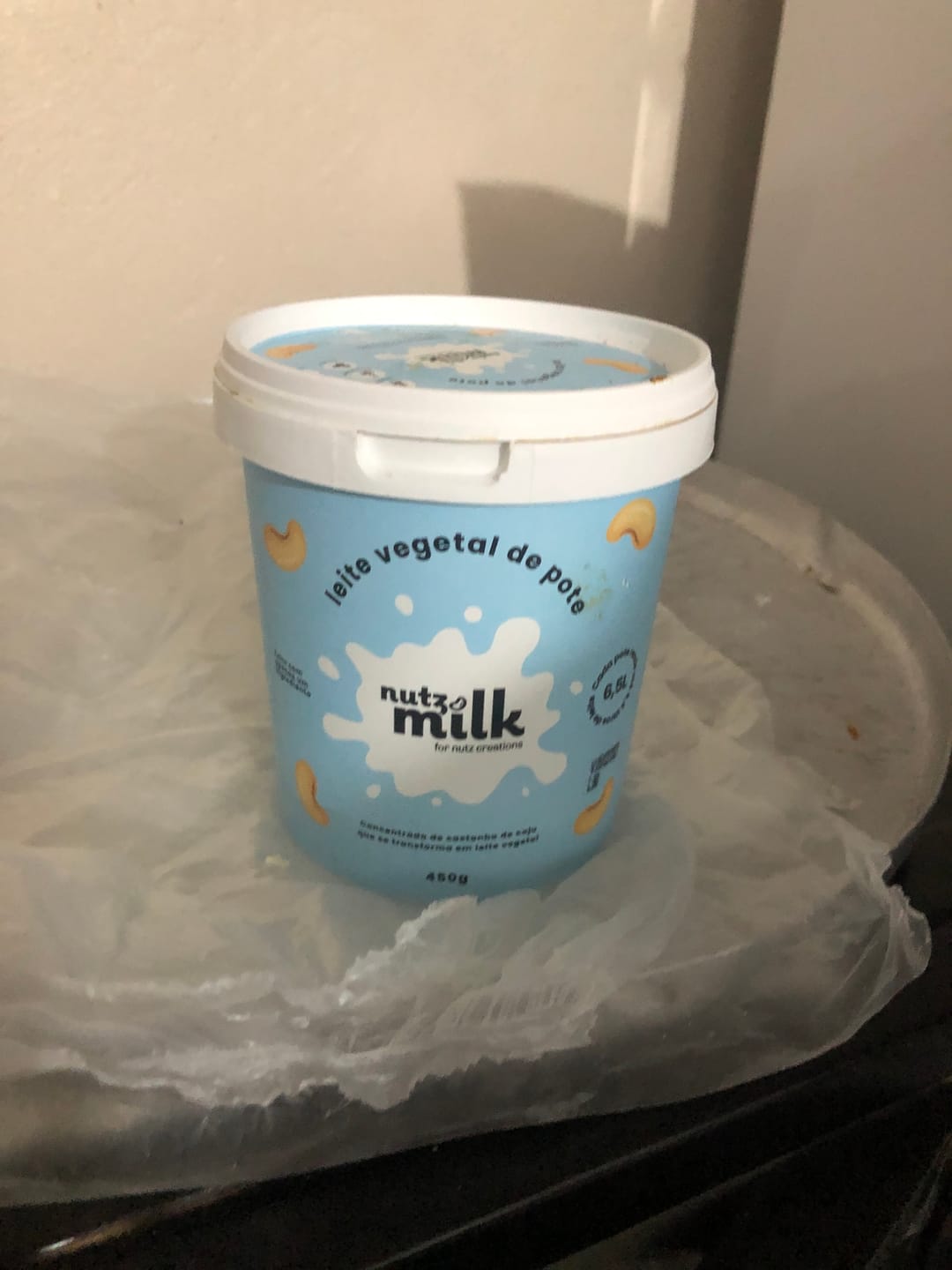 Customer photo review of Leite Vegetal NutzMilk® 6,5L - Concentrado de Castanha de Caju
