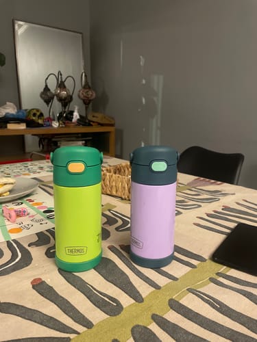 Customer photo review of BOTELLA THERMOS ACERO INOXIDABLE ASA KIDS LILA 355 ML