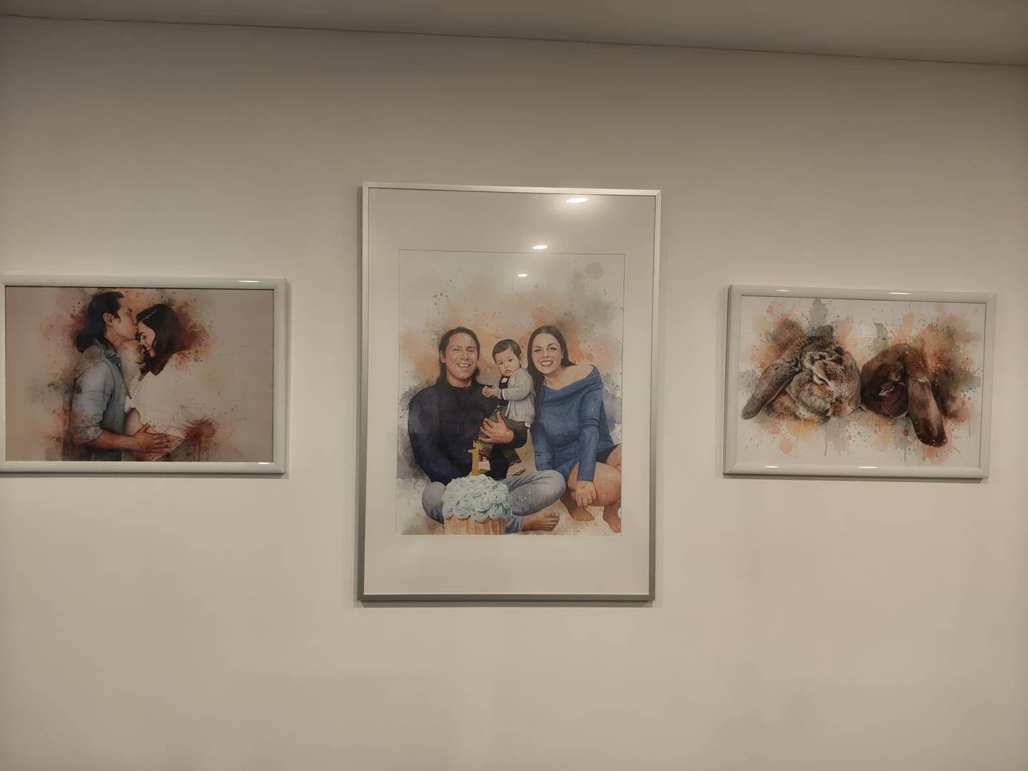 Customer photo review of Familien-Poster im Aquarell-Stil | personalisierbar
