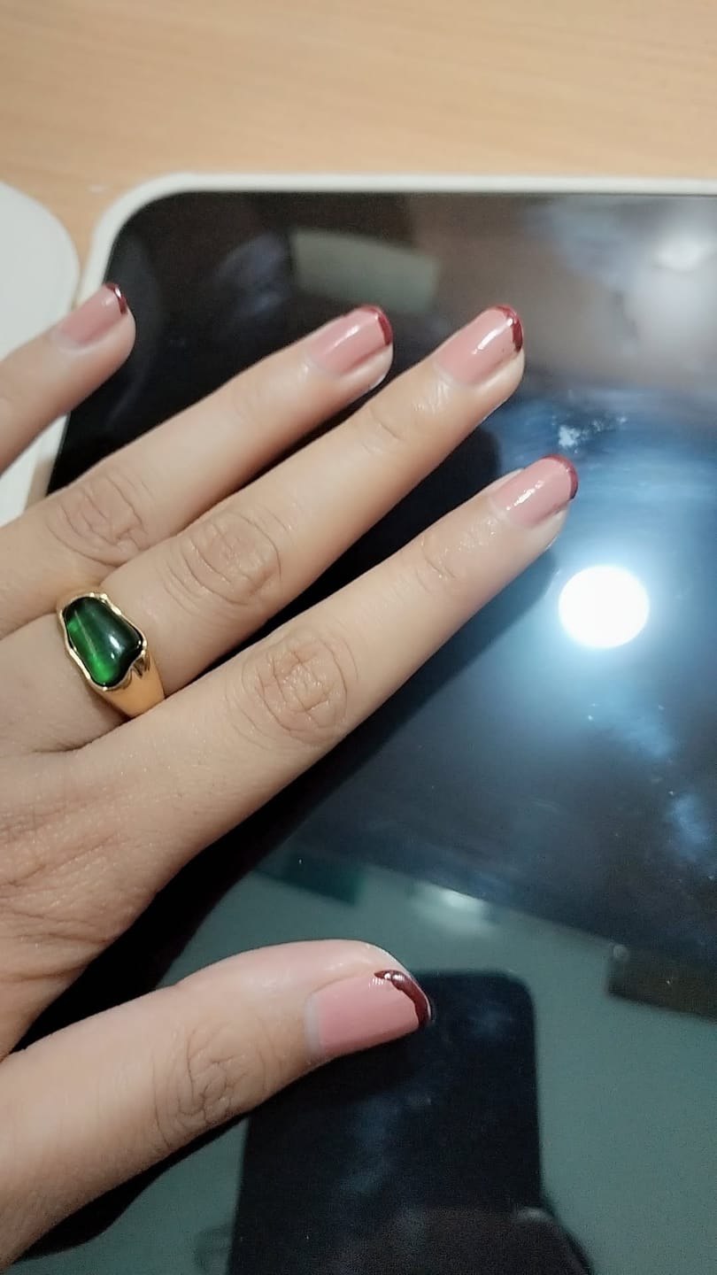Customer photo review of Greenstone Enigma Ring