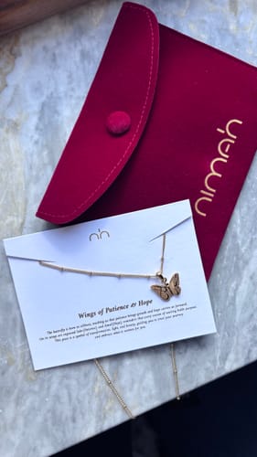 Customer photo review of Patience & Hope Necklace