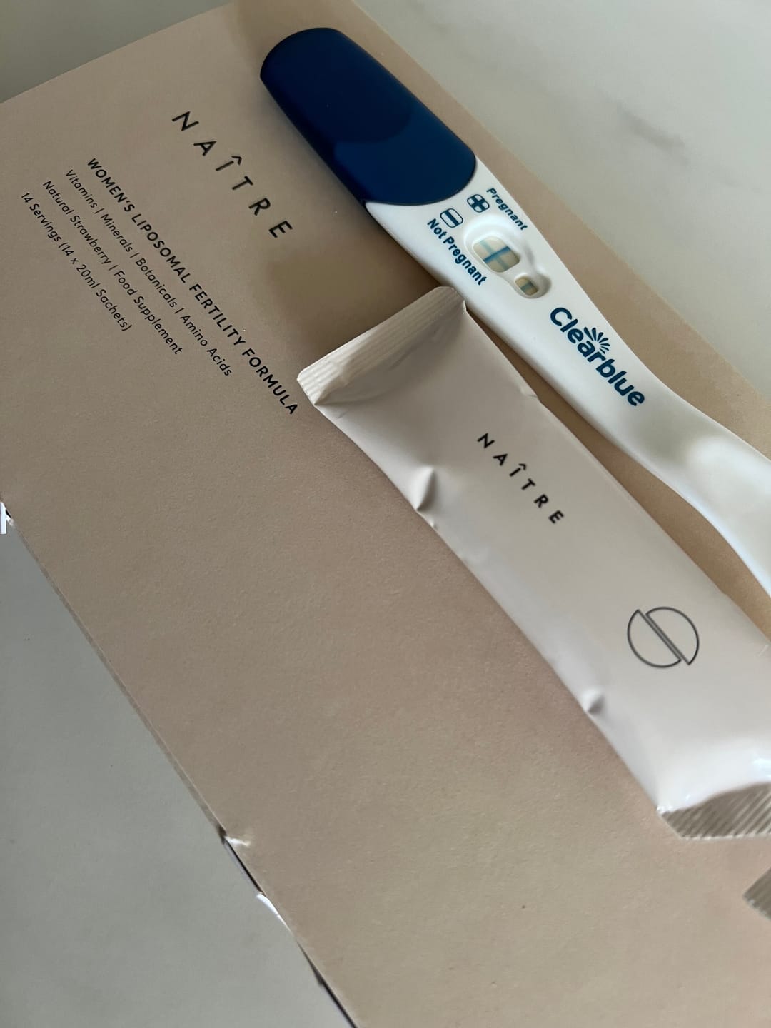 Customer photo review of Women's and Men's Liposomal Fertility Formulas