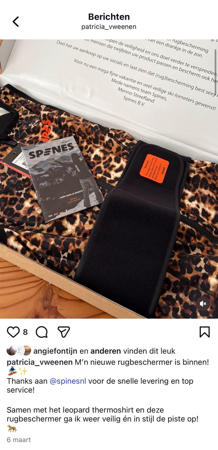 Customer photo review of Spines - Leopard Edition