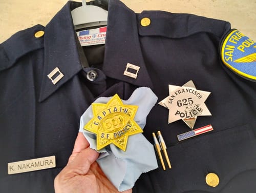 Customer photo review of CAPTAIN S.F.POLICE BADGE Movie prop badges
