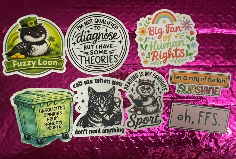 Customer photo review of STICKER CLUB | Monthly Sticker Subscription