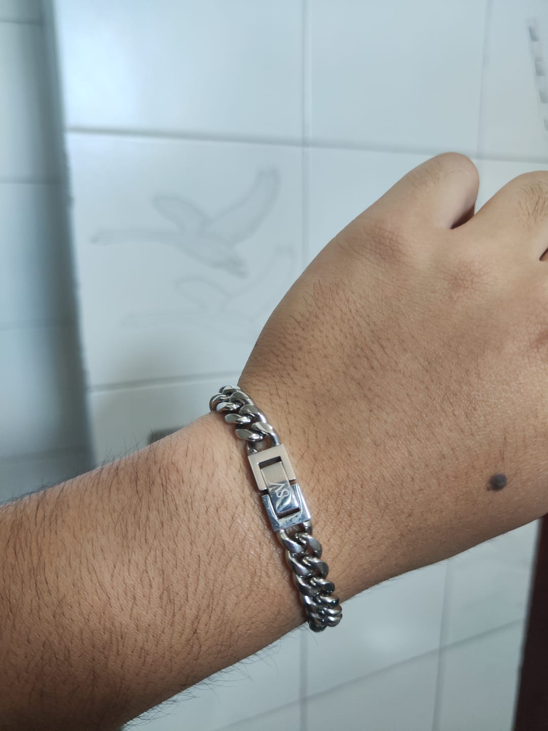 Customer photo review of Pulsera Cuban 8mm