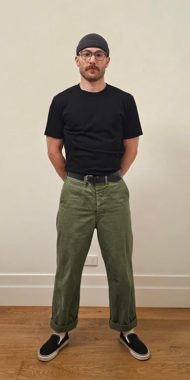 Customer photo review of 1944 USMC Officer Trousers - Olive