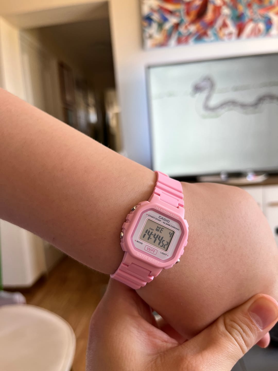 Customer photo review of Reloj Casio Vintage LA-20WH-4A1DF Rosado