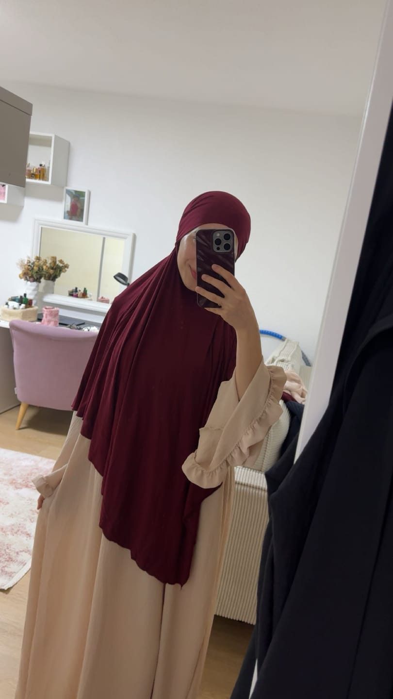 Customer photo review of Premium Jersey Khimar