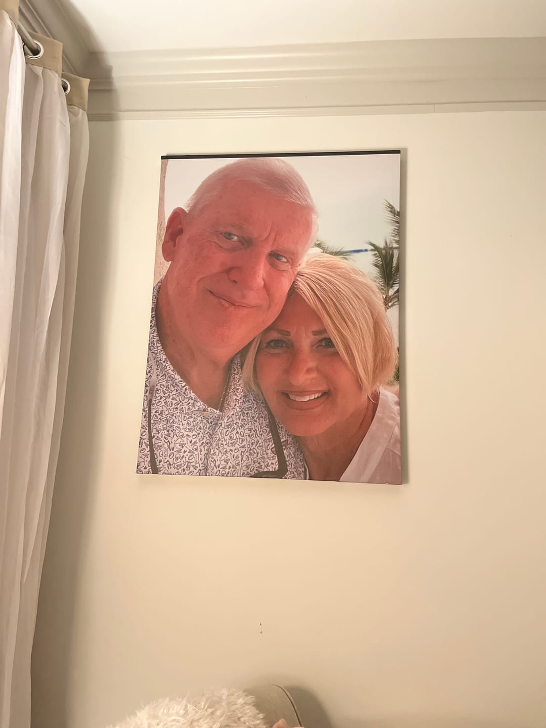 Customer photo review of Add Loved One to Photo, Family Portrait From Different Photos, Combine Photos Canvas, Christmas Gift, Memorial Gift for Dad Mom, Add Passed Away