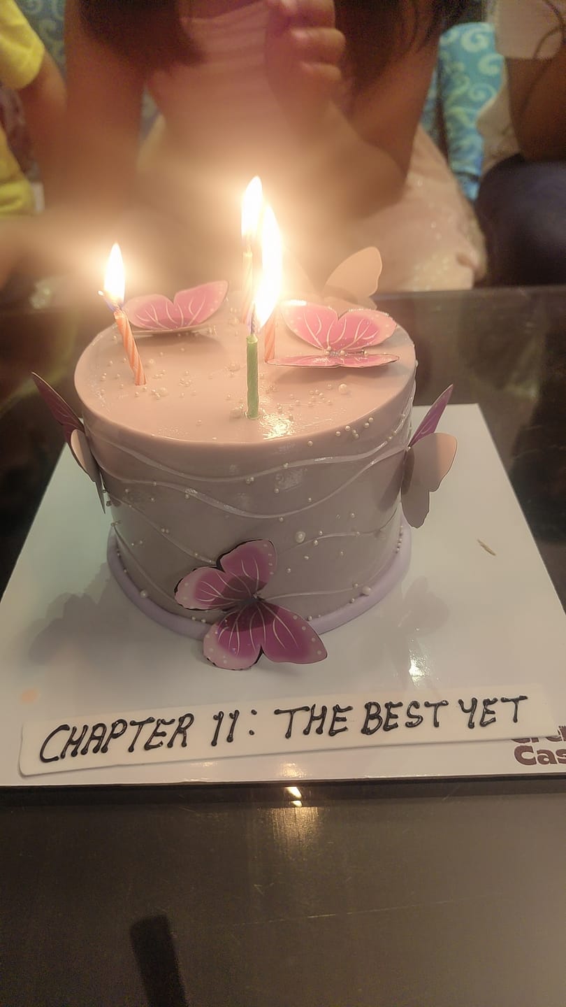 Customer photo review of Butterfly Wavy Cake