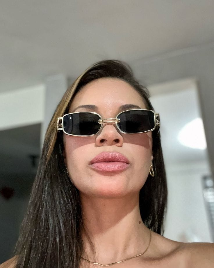 Customer photo review of Lentes de sol - kamil Black gold.