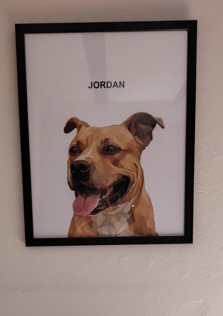Customer photo review of Retrato Personalizado