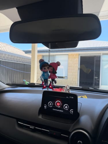 Customer photo review of Cute Cartoon Couple Walking Personalized Ornament