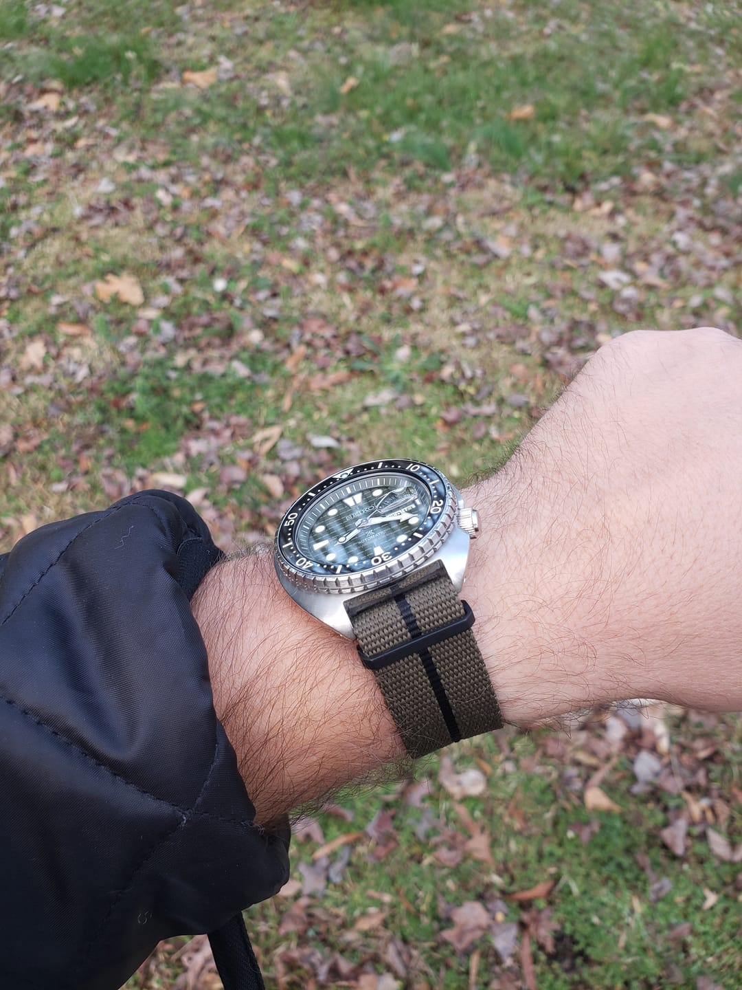 Customer photo review of Five Eye Nylon Watch Strap - PVD/Black