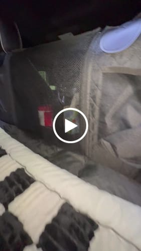 Customer video review of NEW Waterproof Hard Bottom Car & Truck Seat Foldable Hammock Cover With Storage Pockets, Side Flaps, Headrest Straps, Seat Anchors, & Mesh Window (+FREE SAFETY BELT!)
