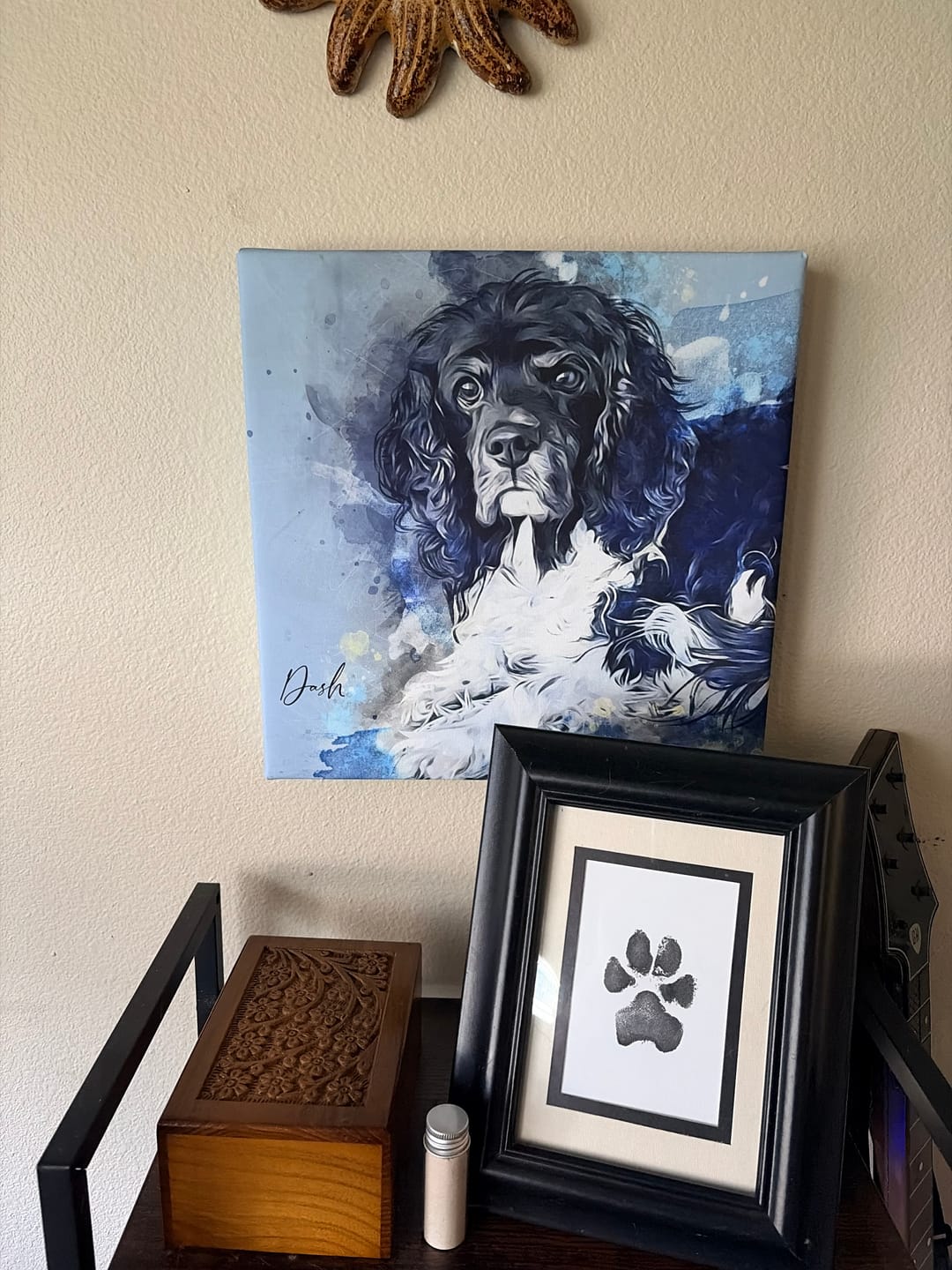 Customer photo review of Custom Watercolor Pet Portrait – Contemporary Neutral Style (CN)