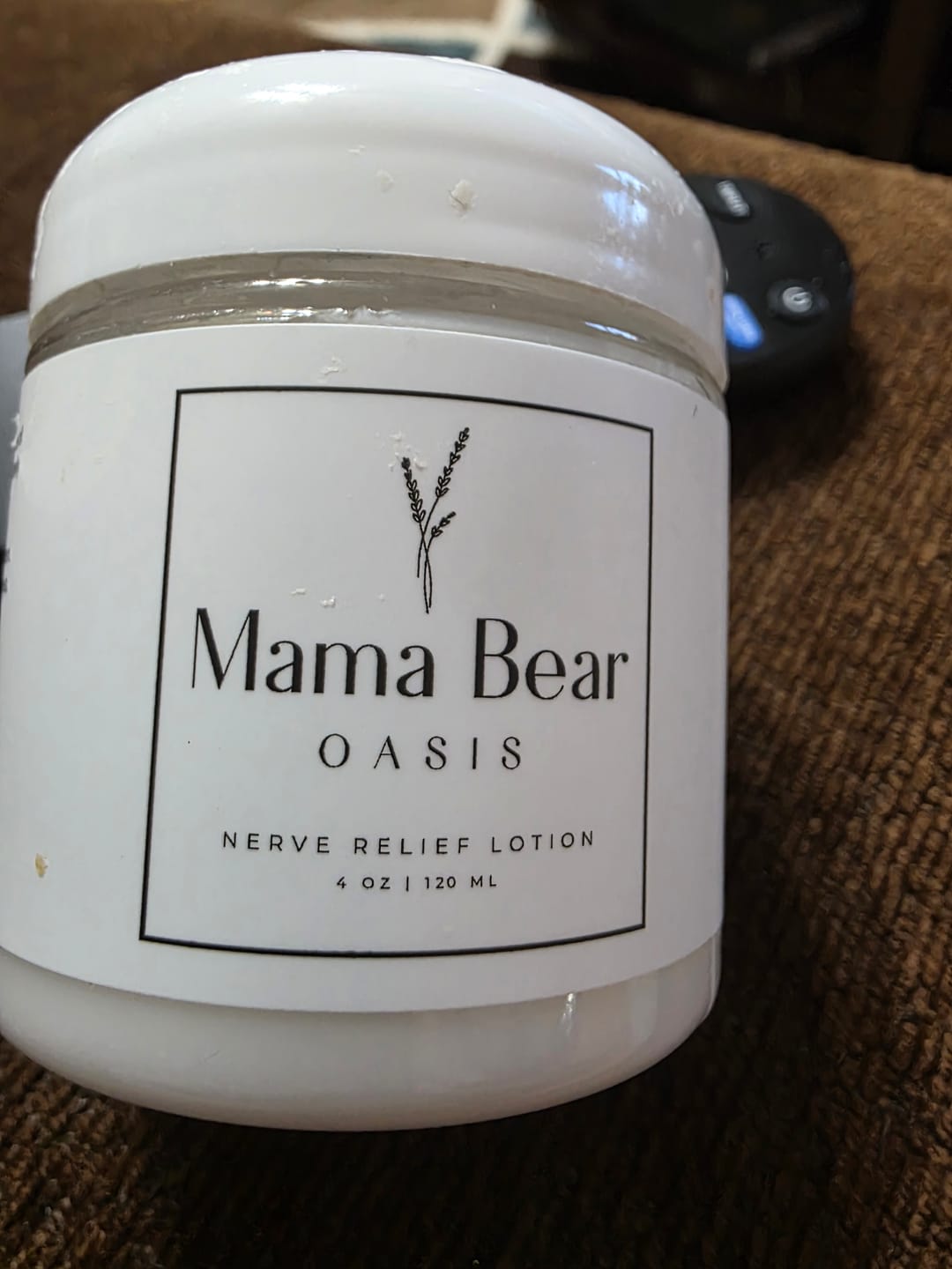 Customer photo review of The Original Mama Bear Nerve Relief Lotion