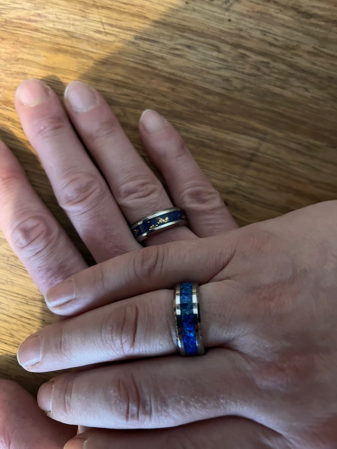Customer photo review of Bague "La Belle Bleue" - Tungstène
