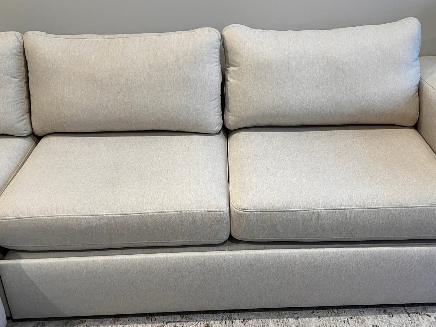Customer photo review of Elite Comfort Sectional